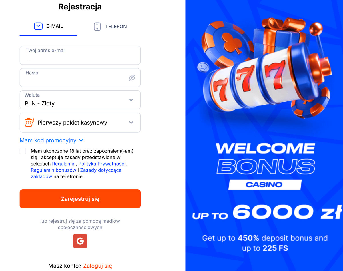 VulkanSpiele Registrering